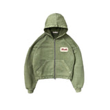 Autumn And Winter New Shirt Men And Women The Same Retro Street Style Printed Hooded Cardigan Jacket HZ0108