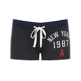 Sports Style Letter Embroidery Basic Casual Shorts Low-Rise Street With Hot Pants HZ0108