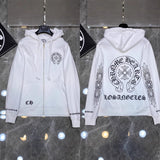 2025 New Hromium Heart Jersey Cross Hoodie Casual Loose Men's And Women's Zipper Hoodie HZ0108