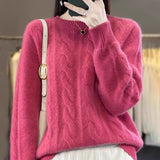 Mahua Sweater Women's Autumn And Winter 2025 New Loose Round-Neck Knitted Shirt Set Korean Version Of The Short Bottom Top HZ0108