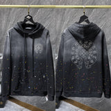 2025 New Hromium Heart Jersey Cross Hoodie Casual Loose Men's And Women's Zipper Hoodie HZ0108