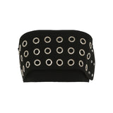 Street Hip Punk Style Metal Chicken Eye Decoration Chest Vest Hot Girl Cool Wrapped Blouse HZ0107