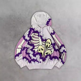 2025 New Skeleton Skull Rack 3D Printed Jersey Boy Tide Hoodie HZ0108