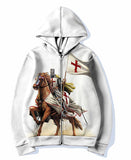 2025 Autumn Zipper Hoodie 3D Digital Printing Men's Trend Loose Leisure Clothing HZ0108