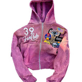 Autumn Jacket New Fashion Loose Cardigan Personality Street Wind High Street Hooded Zipper Jacket Jacket HZ0108