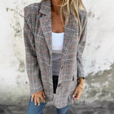 Autumn And Winter Cardigan Jacket Lady Casual Fashion Retro Thousand Bird Collar Suit HZ0108