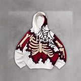 2025 New Skeleton Skull Rack 3D Printed Jersey Boy Tide Hoodie HZ0108