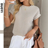 2025 Summer New Lady Repair Slanted Shoulder Sexy Sweet Blouse T-Shirt HZ0108