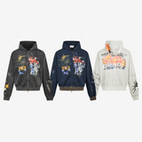 High Street Hoodie Men And Women Spring Summer Hip-Hop Fashion Couple Hoodie Jacket HZ0108