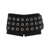 Street Hip Punk Style Metal Chicken Eye Decoration Chest Vest Hot Girl Cool Wrapped Blouse HZ0107