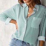 Women's Wishebay Blouses Loose Casual Long-Sleeved Shirt Women HZ0108
