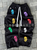 Y2K Letter Digital Print Zipper Hoodie Set Loose Sweater Retro Street Hop Style HZ0108