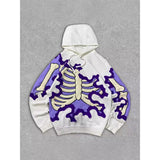 2025 New Skeleton Skull Rack 3D Printed Jersey Boy Tide Hoodie HZ0108