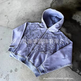 2025 Fashion Embroidery New Hooded Open-Necked Zip-Down Jacket Loose Men's And Women's Same Tunic HZ0108