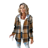 2025 Leisure Hot Lady Casual With Big Lattice Coat Autumn And Winter New HZ0108