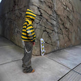 New Letter Print Loose Zipper Hoodie Men's And Women's Long-Sleeved Hoodie HZ0108