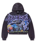 2025 2025 Autumn And Winter New Trendy Printing Zipper Jacket HZ0108