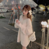 Sage Sweater Women's Autumn And Winter V-Neck Bottom Shirt 2025 New Loose Lazy Wind Long-Sleeved Knitting Shirt HZ0108