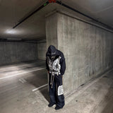 New Street Hop Style Retro High Street Personalized Design Cardigan Men And Women's Hooded Sweater HZ0108