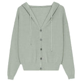 Hooded Sweater Coat Women In The Spring And Fall Of 2025 New Casual Blouse Knitted Shirt Small Outside Coat HZ0108