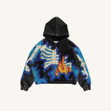 3D Printed Hoodie Men's Explosive 3D Hooded With Pocket Jacket HZ0108
