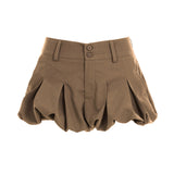 Spice Girls Ultra-Short A-Dress Skirt Girl Breeze Thorny Low-Waist New Sweet Punt Skirt HZ0108