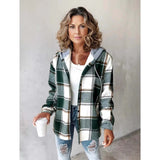 2025 Leisure Hot Lady Casual With Big Lattice Coat Autumn And Winter New HZ0108