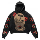 2025 Jacket Street Fashion Brand Skeleton Hoodie 3D Digital Printing Casual Loose Hoodie Men HZ0108