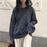 Knitted Cardigan Coat Women Lazy Wind To Close The Waist Round Sweater Women's Clothing Spring And Autumn HZ0108