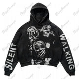 2025 Jacket Street Fashion Brand Skeleton Hoodie 3D Digital Printing Casual Loose Hoodie Men HZ0108