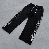 Vintage Punk Complex Design Print Zipper Open-Shirt Hoodie Women's Jersey HZ0108