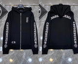 2025 New Hromium Heart Jersey Cross Hoodie Casual Loose Men's And Women's Zipper Hoodie HZ0108