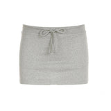 Sports Leisure Skirt 2025 New Rope High-Waist A-Sping Trousers Anti-Walking Half-Dress Skirt Dress Skirt HZ0108