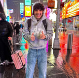 Fashion 3D Digital Letter Printing Hooded Loose Hoodie Trend Men's And Women's Same Set HZ0108