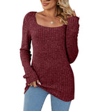 2025 Women's Clothing New Blouse Autumn And Winter Collar Pit Grinding Long Version Of Long-Sleeved Woman HZ0108