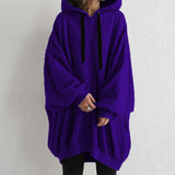 In The Autumn And Winter Of 2025, The New Women's Clothing Sexy Pure Color Loose-Fitting Hoodie Zip-Up HZ0108