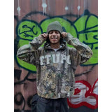 2025 Explosion Of Retro Camouflage Trendy Hoodie Personality Loose Men And Women's Same Tunic HZ0108