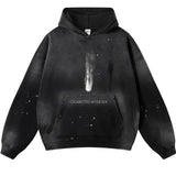 High Street KANYE Kard Poured Ink Wash Destruction Thick Hoodie INS Gradient Design Cool Sweaters Men And Women HZ0108