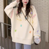 Lazy Wind Cover Sweater Women Loose Autumn And Winter Wear 2025 Women's Cute Knitted Top HZ0108