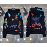 2025 New Hromium Heart Jersey Cross Hoodie Casual Loose Men's And Women's Zipper Hoodie HZ0108