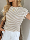 2026 Summer New Casual Blouse Short-Sleeved Collar Lady T-Shirt HZ0108