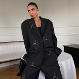 High-End Leopard-Print Denim Jacket Women Spring 2025 New Loose Casual Fashion Cardigan Women HZ0108