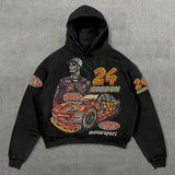 2025 Jacket Street Fashion Brand Skeleton Hoodie 3D Digital Printing Casual Loose Hoodie Men HZ0108