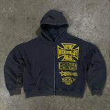 2025 2025 Autumn And Winter New Trendy Printing Zipper Jacket HZ0108