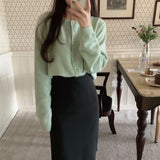 Pink Knitted Cardigan Women Autumn And Winter Gentle Style Imitation Raccoon Velvet Design Sense Women's Sweater Coat Small Man Top HZ0108