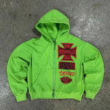 2025 2025 Autumn And Winter New Trendy Printing Zipper Jacket HZ0108