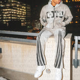 Y2k Vintage Gothic Hoodie 3D Digital Print Hik Hop Loose Hoodie HZ0108