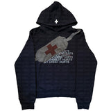 Harajuku High Street Vintage Bandage 3D Print Casual Street Style Pocket Hoodie Hoodie Fashion Women's Clothing HZ0108