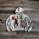 Personality Creative Design White Loose Winter Thick 3D Three-Dimensional Pattern Men And Women's Cardigan HZ0108