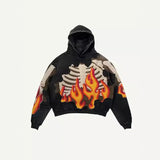 2025 New Skeleton Skull Rack 3D Printed Jersey Boy Tide Hoodie HZ0108